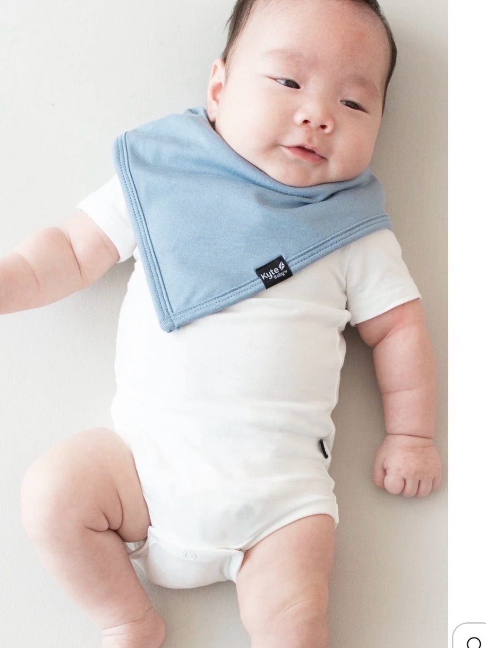 NWT Kyte Baby Slate Blue Bamboo Bandana Bib